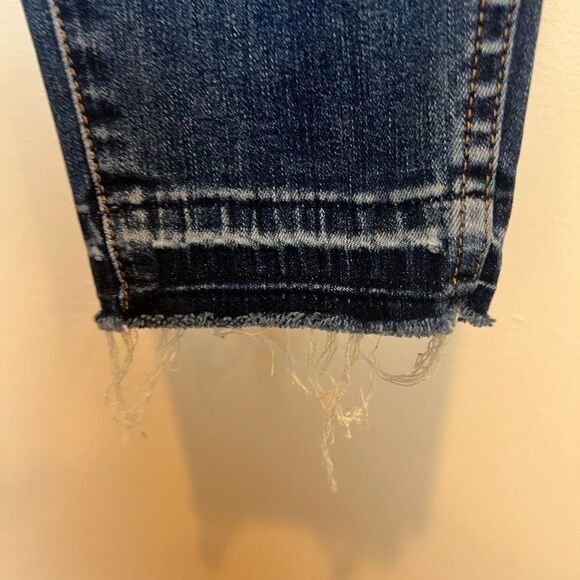 Madewell "10” High Rise Skinny" Womens Jeans Exposed Button Fly Raw Hem Size 28 - Picture 5 of 13